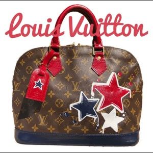 SOLD USA Theme Louis Vuitton Alma Monogram PM